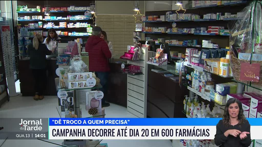 "Dê Troco a Quem Precisa". 600 farmácias em todo o país aderiram à campanha