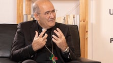 Imagem de Tolentino Mendonça e campeão olímpico italiano juntos em debate promovido pelo Vaticano