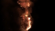 Imagem de Incêndio no Lugar de Baixo em zona de difícil acesso (vídeo)