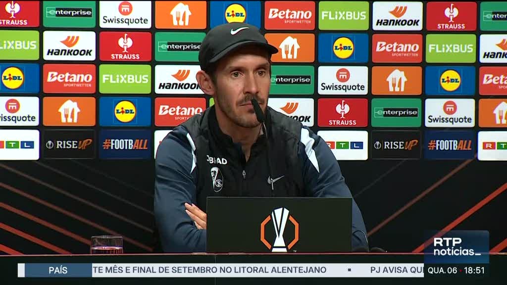 Luta pela final da Liga Europa. Treinador do Freiburg otimista