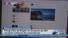 Imagem de Fotografias da Madeira na página do Facebook de Cristiano Ronaldo promovem a Região