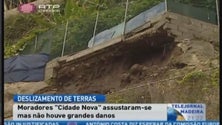 Deslizamento de terra em Câmara de Lobos (Vídeo)