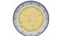 Imagem de Moedas sobre os `600 Anos da Descoberta da Madeira e Porto Santo` com a assinatura de Júlio Pomar