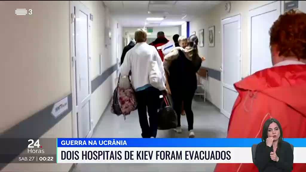 Dois hospitais de Kiev evacuados por ameaça de ataque russo