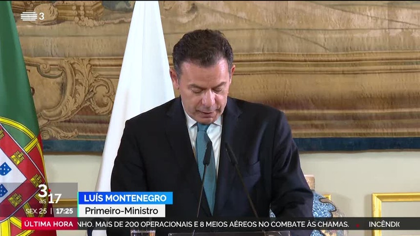 Luís Montenegro and João Lourenço meeting
