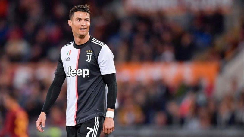 Imagem de Ronaldo nos convocados da Juventus no regresso do futebol com a Taça de Itália