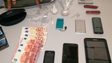 Imagem de 110 doses individuais de cocaína apreendidas