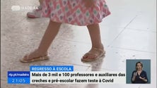 Imagem de Covid-19: Professores e auxiliares das creches e pré-escolar já estão a ser testados (Vídeo)