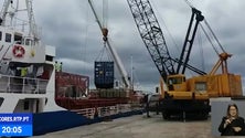 Imagem de Navio Paulo da Gama chega com mercadorias às Lajes das Flores [Vídeo]