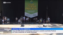 Cerca de 500 alunos e professores assistiram ao 1.º Festival de Teatro Ambiental (vídeo)