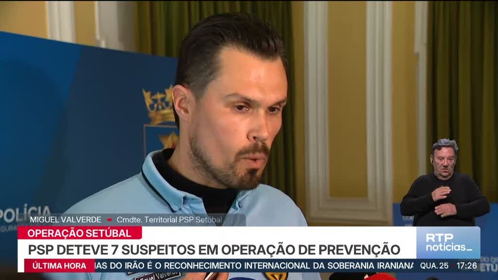 Em Setúbal. PSP deteve suspeitos em operação de prevenção