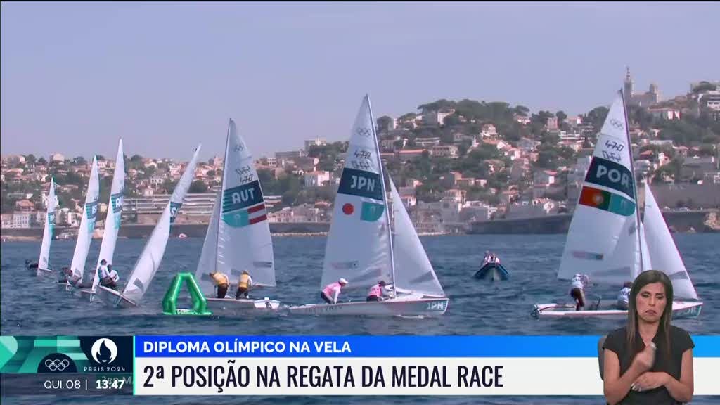 Paris 2024. Portugal conquista diploma olímpico na vela