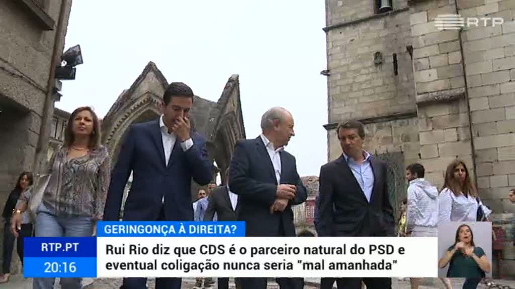 Rui Rio s� admite alian�a com o CDS se for liderada pelo PSD