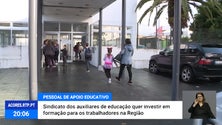 Sindicato dos auxiliares de educação quer investir em formação na Região [Vídeo]