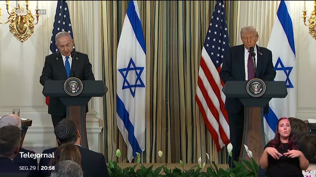 Plano de paz de Donald Trump para Gaza foi aceite por Israel