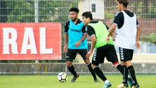 Kenji Gorré chegou e tomou parte nos treinos do Nacional