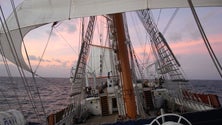 Imagem de Navio-escola Sagres nos Açores (Vídeo)