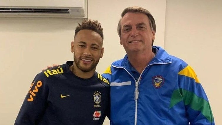 Neymar lamenta «ataques» por ter expressado apoio a Bolsonaro