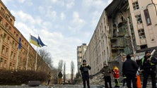 Imagem de Kiev diz ter abatido 45 «drones» russos durante a passagem de ano
