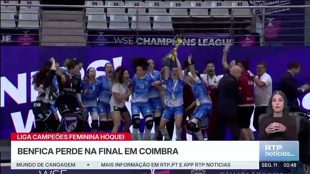 Hóquei em patins. Benfica perde final da Champions frente ao Fraga