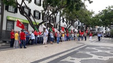 Imagem de Cerca de 50 manifestantes participam em arruada no Funchal