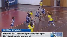 Imagem de O Madeira Sad venceu o Clube Sports Madeira na 1ª jornada do campeonato feminino do andebol nacional e por 28-20