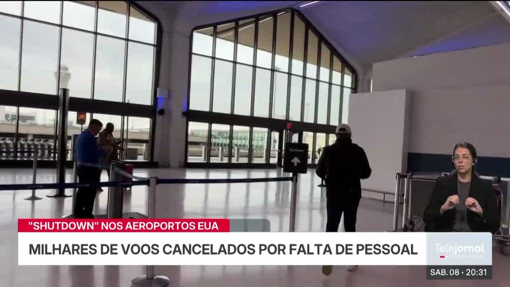 'Shutdown' nos EUA afeta voos e causa caos nos aeroportos