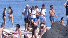 Regata na baia de São Roque do Pico no Cais Agosto (Vídeo)