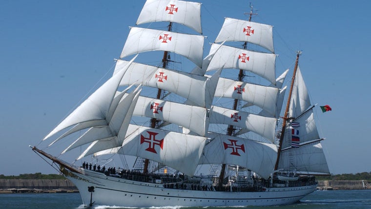 Imagem de Navio-escola Sagres visita o porto de Ponta Delgada