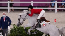 Imagem de Cavaleira Luciana Diniz 10.ª nos saltos após penalização na final