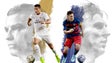 Imagem de Ronaldo e Messi em campanha da UEFA pelo fair play