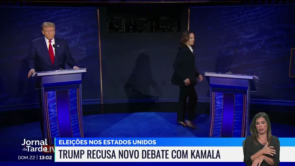 Donald Trump recusa outro debate com Kamala Harris