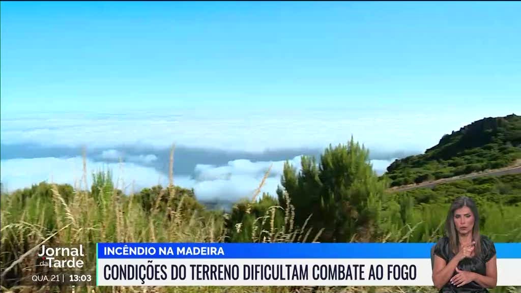 Condições do terreno dificultam combate. Fogo chegou ao Pico Ruivo