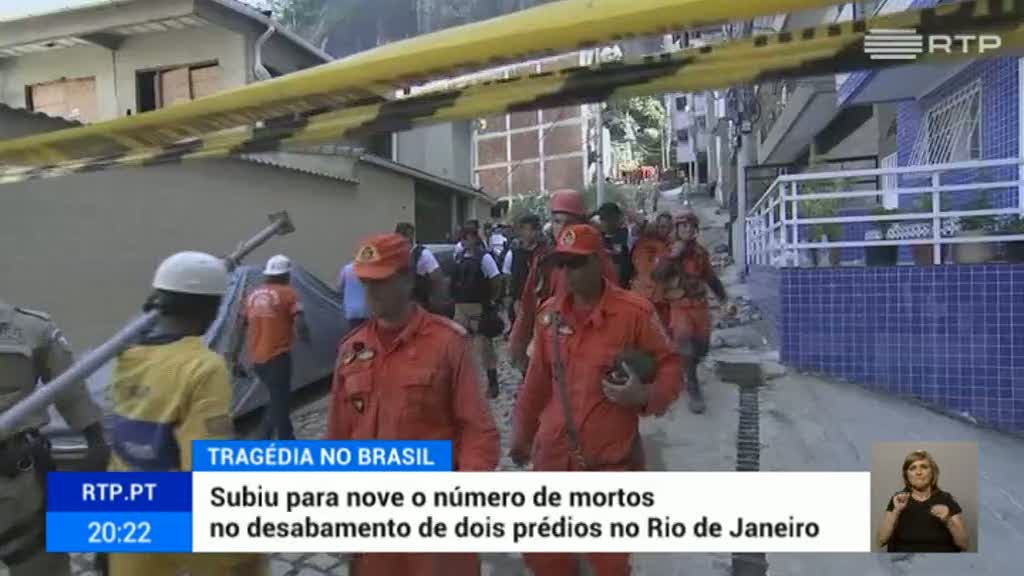 Sobe para nove n�mero de mortos em desabamento no Brasil