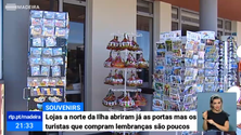 Imagem de Proprietários de lojas de souvenirs queixam-se da falta de clientes (Vídeo)