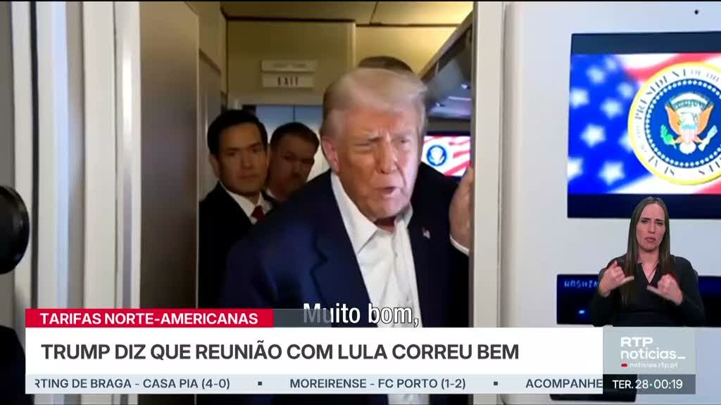 Tarifas. Donald Trump diz que reunião com Lula da Silva correu bem