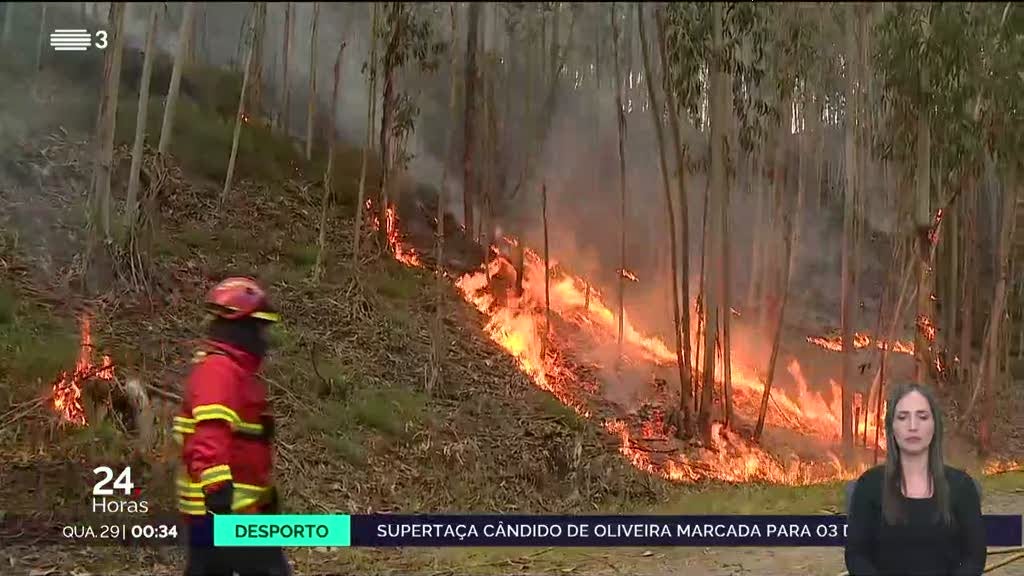 Chamas obrigaram à evacuação dos Passadiços do Paiva