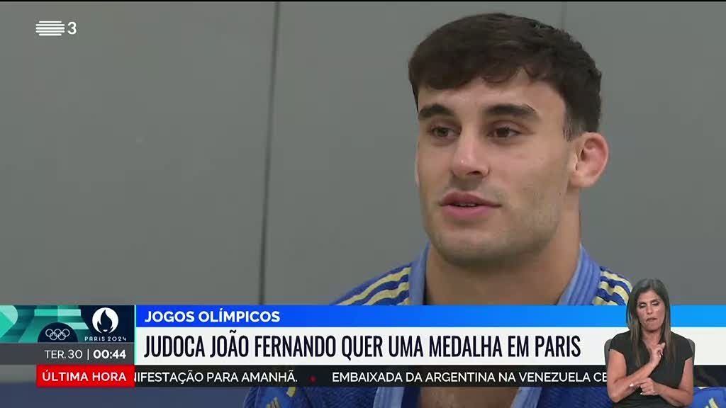 Jogos Olímpicos. Judoca João Fernando quer uma medalha em Paris