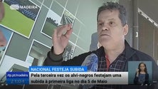 Imagem de CD Nacional festeja subida à l Liga (Vídeo)