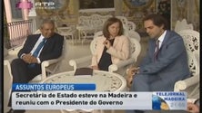 Imagem de Secretária de Estado dos Assuntos Europeus esteve na Madeira e reuniu com o Presidente do Governo (Vídeo)