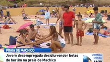 Imagem de Machico tem a primeira praia da Madeira com vendedora ambulante de “bolas de berlim”