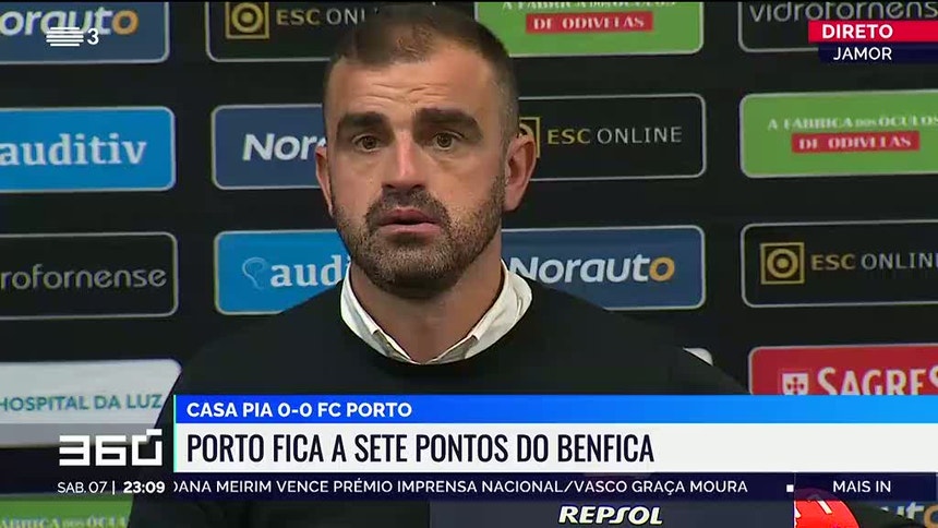 Porto Canal - Foram estes os números que marcaram o jogo de ontem