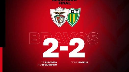Imagem de Santa Clara deixa fugir dois pontos