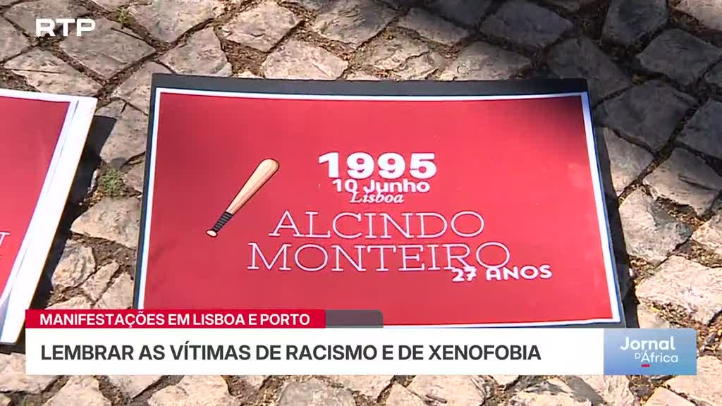 Manifestações antirracistas. Lembrar as vítimas do