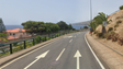 Imagem de Entrada da Via Rápida no Aeroporto sentido Machico – Ribeira Brava encerrada durante a noite