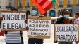 Imagem de Mais de 100 imigrantes protestam em Lisboa contra o SEF