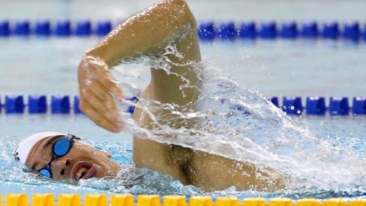 Imagem de Daniel Videira na final dos 400 metros livres S6