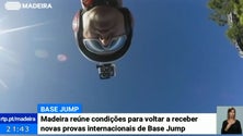 Imagem de `Base-jumpers` internacionais saltam dos pontos mais altos e emblemáticos da Madeira
