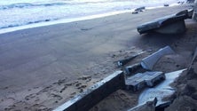 Imagem de Mar destrói areal da Praia da Vitória (Vídeo)