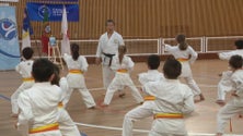 Imagem de Masao Kagawa em São Miguel para estágio de Karate